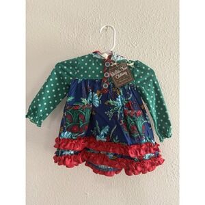 NWT MATILDA JANE 3-6 months HOLIDAY BEAR DRESS Choose Your Own Path New In Bag